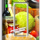 VEGETABLES BASKET BREAD OLIVE OIL SINGLE GFI LIGHT SWITCH PLATE KITCHEN HD DECOR VEGETABLES BASKET BREAD OLIVE OIL SINGLE GFI LIGHT SWITCH PLATE KITCHEN HD DECOR