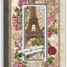 PARIS EIFFEL TOWER ROSE RETRO POST CARD 1 GANG GFI LIGHT SWITCH WALL PLATE DECOR PARIS EIFFEL TOWER ROSE RETRO POST CARD 1 GANG GFI LIGHT SWITCH WALL PLATE DECOR