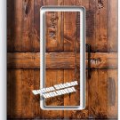 RUSTIC WOOD RANCH BARN DOOR LIGHT 1 GANG GFI SWITCH PLATE ROOM CABIN HOUSE DECOR RUSTIC WOOD RANCH BARN DOOR LIGHT 1 GANG GFI SWITCH PLATE ROOM CABIN HOUSE DECOR