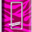 HOT PINK ZEBRA STRIPE ANIMAL PRINT 1 GANG GFI LIGHT SWITCH WALL PLATE ROOM DECOR HOT PINK ZEBRA STRIPE ANIMAL PRINT 1 GANG GFI LIGHT SWITCH WALL PLATE ROOM DECOR