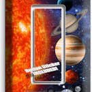 SOLAR SYSTEM SPACE PLANETS MOON STARS SINGLE GFCI LIGHT SWITCH PLATE ROOM DECOR