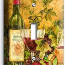 RUSTIC TUSCAN KITCHEN WINE BOTTLE WINEGLASS 1 GANG LIGHT SWITCH WALL PLATE DECOR RUSTIC TUSCAN KITCHEN WINE BOTTLE WINEGLASS 1 GANG LIGHT SWITCH WALL PLATE DECOR