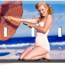 MARILYN MONROE SEXY BEACH BIKINI TRIPLE LIGHT SWITCH WALL PLATE COVER ART DECOR