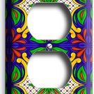 MEXICAN FOLK ART TALAVERA TILE LOOK OUTLET COVER PLATE NEW COUNTRY KITCHEN DECOR MEXICAN FOLK ART TALAVERA TILE LOOK OUTLET COVER PLATE NEW COUNTRY KITCHEN DECOR