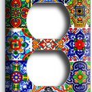 MEXICAN TALAVERA TILES DESIGN OUTLET WALL PLATE COVER KITCHEN NEW FOLK ART DECOR MEXICAN TALAVERA TILES DESIGN OUTLET WALL PLATE COVER KITCHEN NEW FOLK ART DECOR