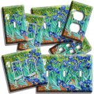 VINCENT VAN GOGH IRISES FLOWER GARDEN LIGHT SWITCH OUTLET PLATE ART STUDIO DECOR VINCENT VAN GOGH IRISES FLOWER GARDEN LIGHT SWITCH OUTLET PLATE ART STUDIO DECOR