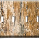 RUSTIC BEACHWOOD AGED WORN OUT WOOD 4 GANG LIGHT SWITCH PLATE BEDROOM ROOM DECOR RUSTIC BEACHWOOD AGED WORN OUT WOOD 4 GANG LIGHT SWITCH PLATE BEDROOM ROOM DECOR