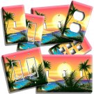 BEAUTIFUL CALIFORNIA BAY SUNRISE PALMS LIGHT SWITCH OUTLET WALL PLATE ROOM DECOR BEAUTIFUL CALIFORNIA BAY SUNRISE PALMS LIGHT SWITCH OUTLET WALL PLATE ROOM DECOR
