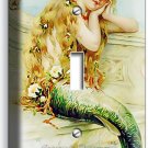 CUTE MERMAID TAKING SEA SALT BATH LIGHT SWITCH 1 GANG PLATES BATHROOM ROOM DECOR CUTE MERMAID TAKING SEA SALT BATH LIGHT SWITCH 1 GANG PLATES BATHROOM ROOM DECOR