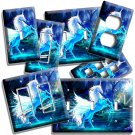 MAGICAL WHIMSICAL FANTASY BLUE UNICORN LIGHT SWITCH OUTLET WALL PLATE ROOM DECOR MAGICAL WHIMSICAL FANTASY BLUE UNICORN LIGHT SWITCH OUTLET WALL PLATE ROOM DECOR