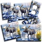 WILD MOOSE ANTLERS ELK RIVER RAPIDS LIGHT SWITCH OUTLE WALL PLATE ROOM ART DECOR WILD MOOSE ANTLERS ELK RIVER RAPIDS LIGHT SWITCH OUTLE WALL PLATE ROOM ART DECOR