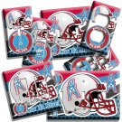 HOUSTON OILERS FOOTBALL TEAM LIGHT SWITCH OUTLET WALL PLATES MAN CAVE ROOM DECOR HOUSTON OILERS FOOTBALL TEAM LIGHT SWITCH OUTLET WALL PLATES MAN CAVE ROOM DECOR