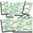 GREEN MARBLE LOOK LIGHT SWITCH OUTLET WALL PLATE ROOM ART KITCHEN BATHROOM DECOR