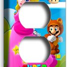 SUPER MARIO PRINCESS PEACH DUPLEX OUTLET WALL PLATE COVER GIRLS BEDROOM DECOR