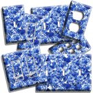 BEAUTIFUL BLUE ROSES PATTERN LIGHT SWITCH WALL PLATES OUTLET BEDROOM ROOM DECOR BEAUTIFUL BLUE ROSES PATTERN LIGHT SWITCH WALL PLATES OUTLET BEDROOM ROOM DECOR