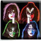 KISS HARD ROCK BAND SOLO ALBUM INSPIRED 2 GANG LIGHT SWITCH PLATES STUDIO DECOR KISS HARD ROCK BAND SOLO ALBUM INSPIRED 2 GANG LIGHT SWITCH PLATES STUDIO DECOR
