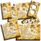 PIRATE SKULL TREASURE ISLAND MAP LIGHT SWITCH OUTLET WALL PLATES BOYS ROOM DECOR