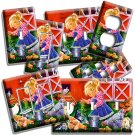 COUNTRY FARM GIRL FEEDING CHICKENS LIGHT SWITCH OUTLET WALL PLATES KITCHEN DECOR COUNTRY FARM GIRL FEEDING CHICKENS LIGHT SWITCH OUTLET WALL PLATES KITCHEN DECOR