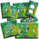 GUSTAV KLIMT COLORFUL FLOWER FIELD PAINTING LIGHT SWITCH OUTLET WALL PLATE DECOR GUSTAV KLIMT COLORFUL FLOWER FIELD PAINTING LIGHT SWITCH OUTLET WALL PLATE DECOR