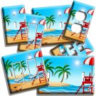 CALIFORNIA SUN PALM BEACH LIFEGUARD LIGHT SWITCH OUTLET WALL PLATE ROOM HD DECOR
