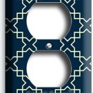 TEAL BLUE ARABIC TRELLIS ORNAMENT PATTERN OUTLET COVER WALL PLATE ROOM ART DECOR TEAL BLUE ARABIC TRELLIS ORNAMENT PATTERN OUTLET COVER WALL PLATE ROOM ART DECOR