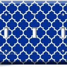 GEOMETRIC BLUE WHITE ARABIC PATTERN 3 GANG LIGHT SWITCH WALL PLATE ROOM HD DECOR GEOMETRIC BLUE WHITE ARABIC PATTERN 3 GANG LIGHT SWITCH WALL PLATE ROOM HD DECOR