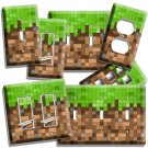 VIDEO GAME PIXELS BLOCKS LIGHT SWITCH WALL PLATE OUTLET BOYS BEDROOM ROOM DECOR