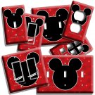 MICKEY MOUSE EARS RED STARS LIGHT SWITCH OUTLET WALL PLATE BABY NURSERY HD DECOR MICKEY MOUSE EARS RED STARS LIGHT SWITCH OUTLET WALL PLATE BABY NURSERY HD DECOR