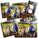 GRANDPA GRANDSON DOG FISHING ON A LAKE LIGHT SWITCH OUTLET WALL PLATE ROOM DECOR GRANDPA GRANDSON DOG FISHING ON A LAKE LIGHT SWITCH OUTLET WALL PLATE ROOM DECOR