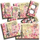 RETRO EIFFEL TOWER FLOWERS PARIS LOVE POST CARD LIGHT SWITCH OUTLET PLATES DECOR RETRO EIFFEL TOWER FLOWERS PARIS LOVE POST CARD LIGHT SWITCH OUTLET PLATES DECOR