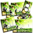 FENG SHUI STONES BAMBOO WATER SERENITY LIGHT SWITCH OUTLET WALL PLATE ROOM DECOR FENG SHUI STONES BAMBOO WATER SERENITY LIGHT SWITCH OUTLET WALL PLATE ROOM DECOR