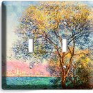 CLAUDE MONET ANTIBES IN THE MORNING DOUBLE LIGHT SWITCH WALL PLATES ROOM DECOR CLAUDE MONET ANTIBES IN THE MORNING DOUBLE LIGHT SWITCH WALL PLATES ROOM DECOR