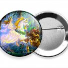 FAIRY TAIL WHIMSICAL FOREST GIRL RIDING UNICORN NEW PIN PINBACK BUTTON GIFT IDEA FAIRY TAIL WHIMSICAL FOREST GIRL RIDING UNICORN NEW PIN PINBACK BUTTON GIFT IDEA