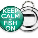 KEEP CALM AND FISH ON FUNNY FISHING QUOTE BEER SODA BOTTLE OPENER KEY RING GIFT KEEP CALM AND FISH ON FUNNY FISHING QUOTE BEER SODA BOTTLE OPENER KEY RING GIFT