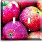 SWEET RED MACINTOSH APPLES LIGHT SWITCH 2 GANG WALL PLATE KITCHEN HOME ART DECOR SWEET RED MACINTOSH APPLES LIGHT SWITCH 2 GANG WALL PLATE KITCHEN HOME ART DECOR
