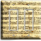 SHEET MUSIC OLD MUSICAL NOTES DOUBLE GFCI LIGHT SWITCH WALL PLATE COVER STUDIO SHEET MUSIC OLD MUSICAL NOTES DOUBLE GFCI LIGHT SWITCH WALL PLATE COVER STUDIO