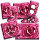 HOT PINK ROSE FLOWER PETALS LIGHT SWITCH OUTLET WALL PLATE FLORAL ROOM ART DECOR HOT PINK ROSE FLOWER PETALS LIGHT SWITCH OUTLET WALL PLATE FLORAL ROOM ART DECOR