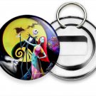 NIGHTMARE BEFORE CHRISTMAS JACK AND SALLY BEER SODA BOTTLE OPENER KEYCHAIN GIFT