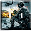 FIRST SHOOTER WAR GAME LIGHT SWITCH 2 GANG WALL PLATES GAMER ROOM MAN CAVE DECOR FIRST SHOOTER WAR GAME LIGHT SWITCH 2 GANG WALL PLATES GAMER ROOM MAN CAVE DECOR