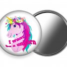 I WANT TO BE UNICORN RAINBOW COLOR HAIR PURSE POCKET ROUND HAND MIRROR GIFT IDEA I WANT TO BE UNICORN RAINBOW COLOR HAIR PURSE POCKET ROUND HAND MIRROR GIFT IDEA