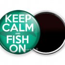 KEEP CALM AND FISH ON FUNNY FISHING WISE QUOTE FRIDGE REFRIGERATOR NOTE MAGNET KEEP CALM AND FISH ON FUNNY FISHING WISE QUOTE FRIDGE REFRIGERATOR NOTE MAGNET