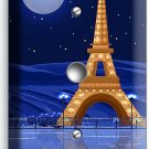 PARIS EIFFEL TOWER STARRY NIGHT MOON LIGHT DIMMER CABLE WALL PLATE ROOM HD DECOR