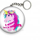 I WANT TO BE A UNICORN RAINBOW COLOR HAIR KEYCHAIN KEY FOB CHAIN RING GIFT IDEA I WANT TO BE A UNICORN RAINBOW COLOR HAIR KEYCHAIN KEY FOB CHAIN RING GIFT IDEA