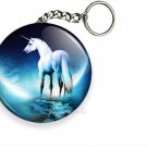 FAIRY TAIL WHIMSICAL FANTASY WHITE UNICORN BLUE MOON KEYCHAIN KEY RING GIFT IDEA FAIRY TAIL WHIMSICAL FANTASY WHITE UNICORN BLUE MOON KEYCHAIN KEY RING GIFT IDEA