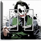 THE JOKER BATMAN DARK KNIGHT 2 GFCI LIGHT SWITCH WALL PLATE COVER ROOM ART DECOR
