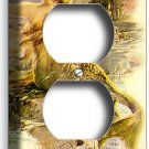 MERMAID GROOMING HAIR BY THE RIVER OUTLET WALL PLATE BATHROOM JACUZZI ROOM DECOR MERMAID GROOMING HAIR BY THE RIVER OUTLET WALL PLATE BATHROOM JACUZZI ROOM DECOR