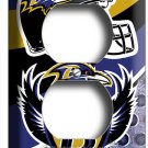 BALTIMORE RAVENS AMERICAN FOOTBALL TEAM OUTLET WALL PLATE MAN CAVE ROOM HD DECOR