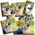 GERMAN SHEPHERD DOG RELAXING LIGHT SWITCH OUTLET WALL COVER GROOMING SALON DECOR