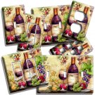 BURGUNDY WINE GLASS BOTTLE GRAPES LIGHT SWITCH OUTLET PLATE KITCHEN ART HD DECOR BURGUNDY WINE GLASS BOTTLE GRAPES LIGHT SWITCH OUTLET PLATE KITCHEN ART HD DECOR