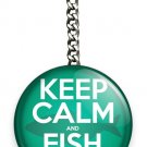KEEP CALM AND FISH ON FUNNY FISHING WISE QUOTE KEYCHAIN KEY CHAIN RING GIFT IDEA KEEP CALM AND FISH ON FUNNY FISHING WISE QUOTE KEYCHAIN KEY CHAIN RING GIFT IDEA